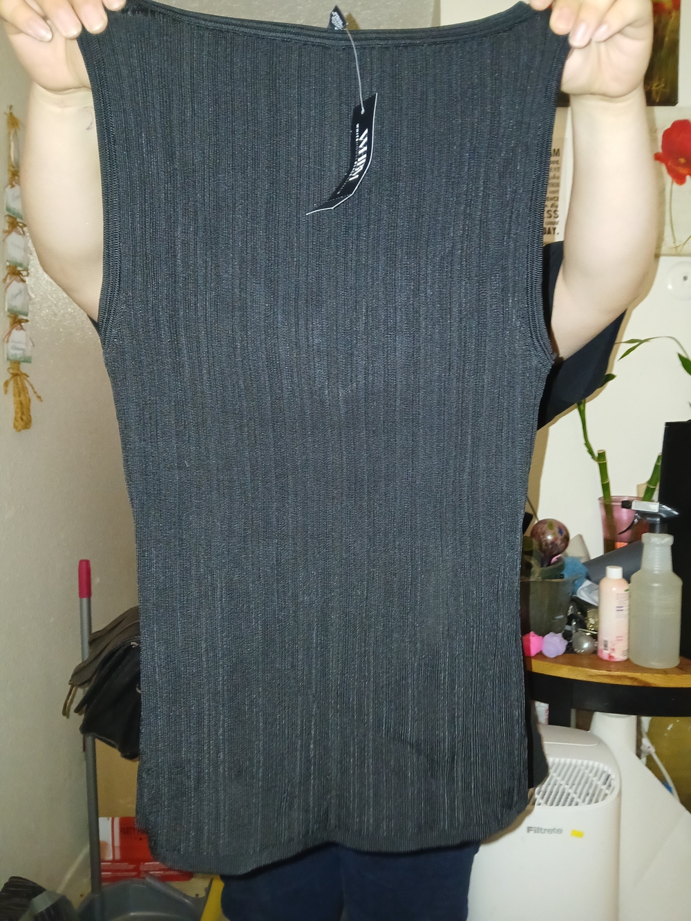 White House Black Market Black Ribbed Off-the-Shoulder Sweater